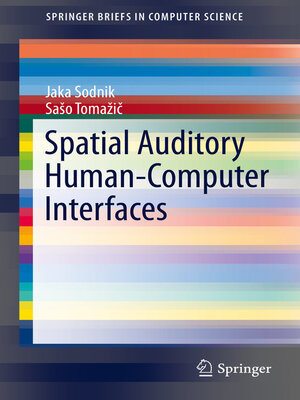 cover image of Spatial Auditory Human-Computer Interfaces